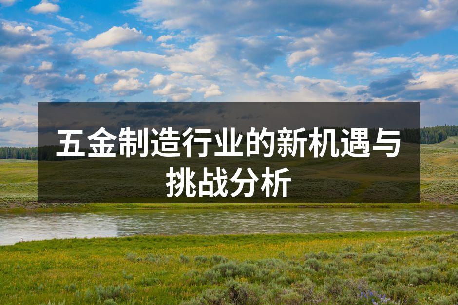 五金制造行业的新机遇与挑战分析